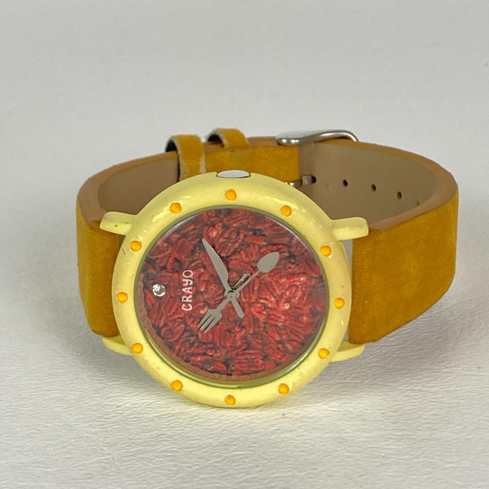 Crayo Slice of Time Women's Watch 37mm Pecan Pie Thanksgiving New Battery 9" - Picture 9 of 16